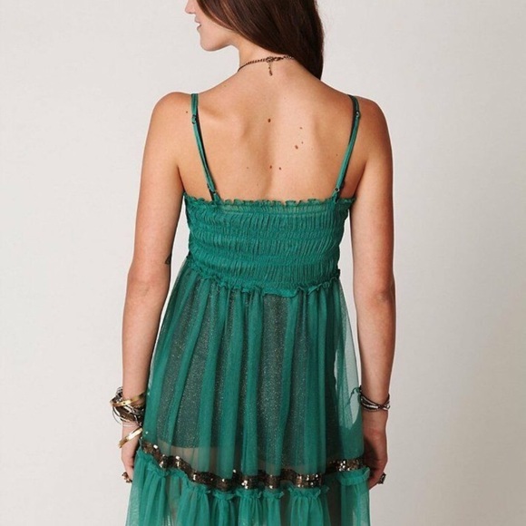 NWT Free People FP ONE Princess Smocking Slip Mini Dress Rare Holy Grail New Sm - Picture 3 of 16